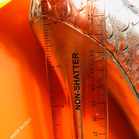 Brian Atwood Silver Croco Beauty Heels - Picture 10 of 11